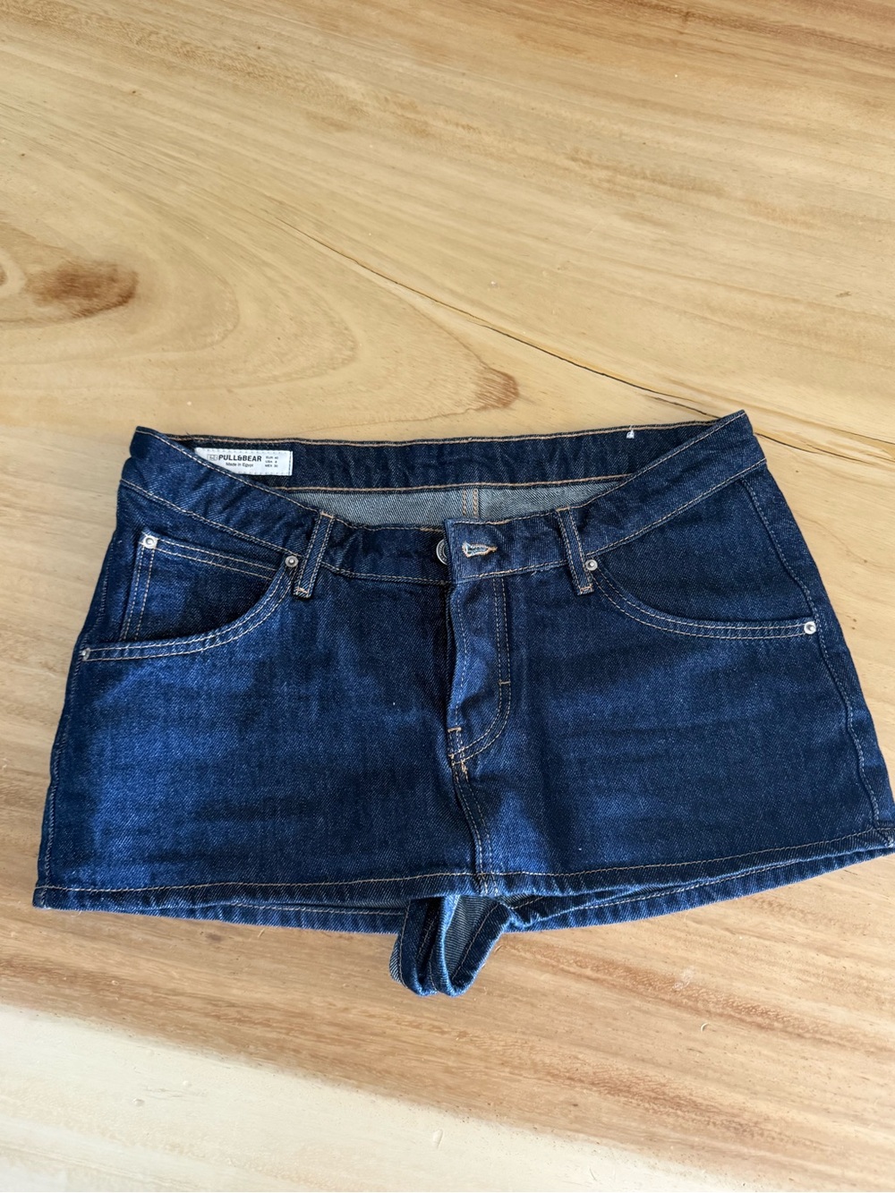 Pull&Bear Dark Blue Denim Shorts